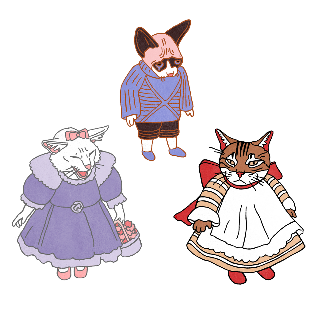 Victorian Cat Stickers