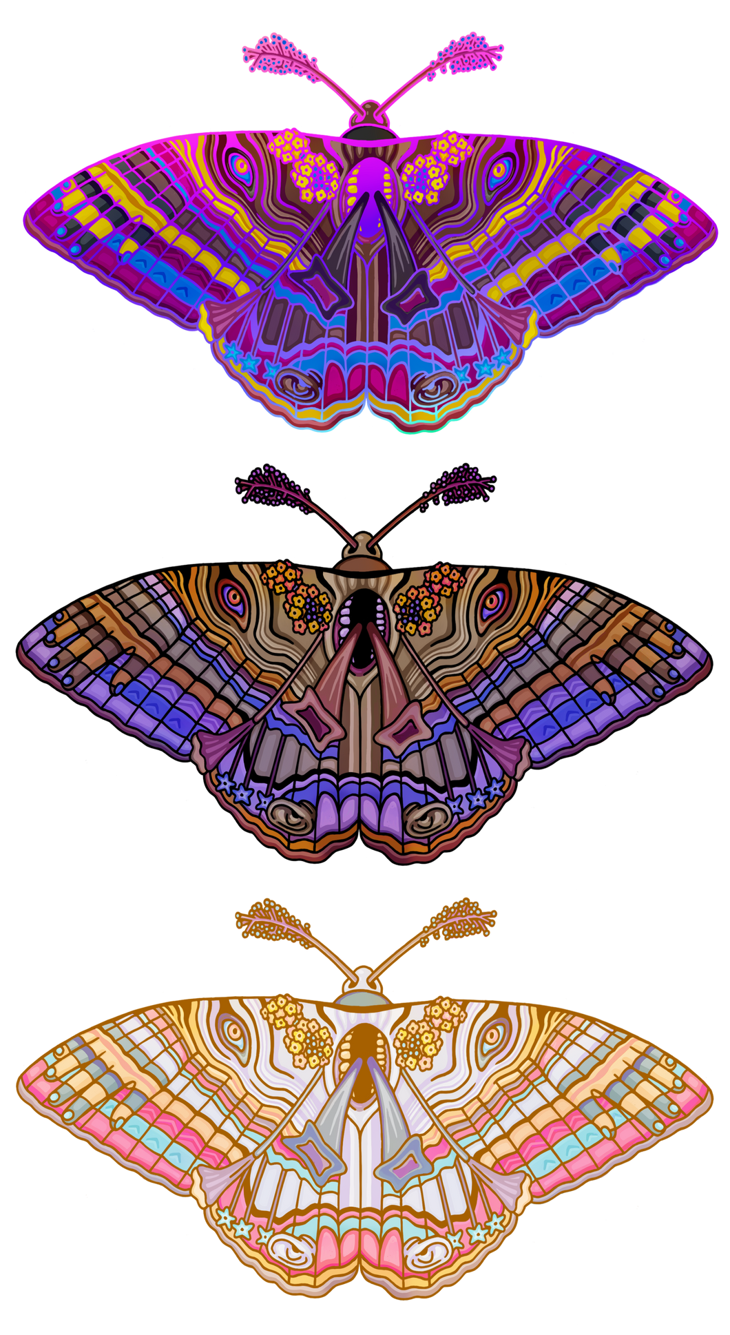 Witch Moth Stickers